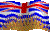 Animated flag of British Columbia - Canada