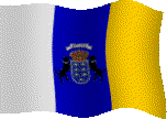 Animated flag of Canary Islands