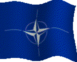 Animated Flag of NATO (North Atlantic Treaty Organization)  