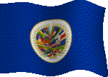 Animated Flag of OAS (Organization of American States)  