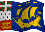 Animated Flag of St. Pierre and Miquelon  